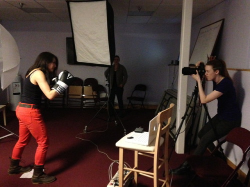 #tbt that time our playwrights were VERY GOOD SPORTS about participating in TKO, our boxing-themed gala at Uppercut Boxing Gym in 2013.
Pictured top: Jerome Fellow Anna Moench looking fierce in a photoshoot with photographer Heidi...