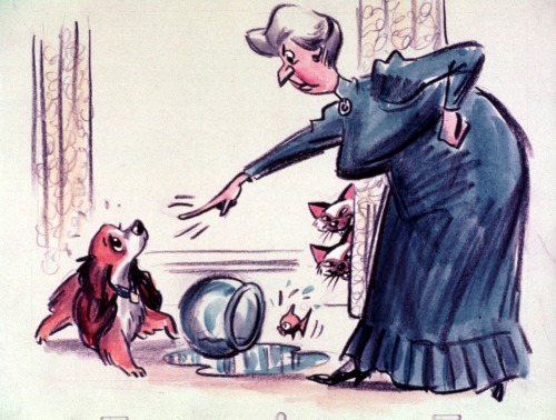 the-disney-elite:   Joe Rinaldi’s Lady and the Tramp  storyboards featuring the Siamese Cats.