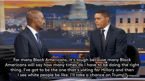 refinery29:  This kind of discussion is why we need Black people in charge of TV shows. The Daily Show has been on fire lately. And their next episode is about to get a really incredible guest, one last time. Gifs: cc.com 