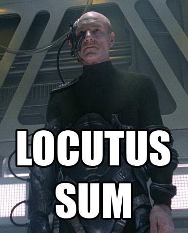 Locutus sumI am Locutus/I have spoken(Fons Imaginis.)