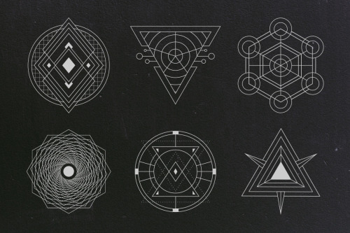 aspectofadreamer: 24 Sacred Geometry Vectors by Tugcu Design Co.