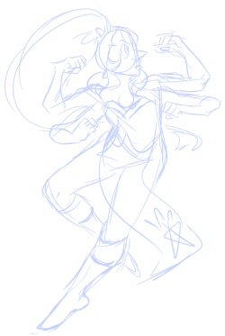 maidofdraws:  the crewniverse officially Kicked My Butt with the canon Opal design and I haaaavvve to draw her but it’s late so a sketch will have to do for now 