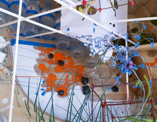 Sarah Sze:Sze builds her installations and intricate sculptures from the minutiae of everyday life, 