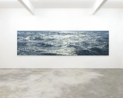 vjeranski:  Jochen HeinNordsee, 2003, Painting, acrylics on jute, 145 x 540 x 4 cm 