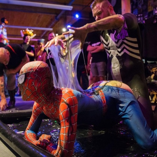 mr-s-leather:  Things got a little sticky for spider man at our mask4mask event last week. https://www.instagram.com/p/BpXldERgdRm/?utm_source=ig_tumblr_share&igshid=slydegkrv15s