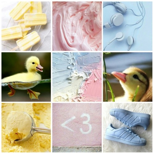 Pastel + ducks moodboard for anonymous Requests open!