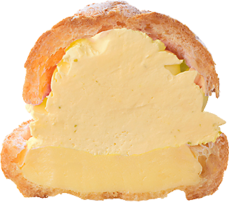 cheese and lemon custard choux