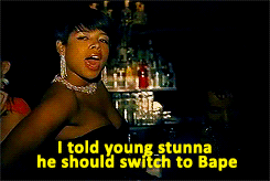 homozexual:  jxydx:  omg she’s talking about pharrell with that bape line  I was just singing this the other day and then stopped myself like, ..whaaaat was that?  Cause your bossay