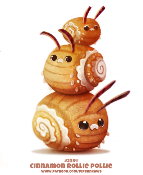 cryptid-creations - Daily Paint 2354. Cinnamon Rollie...