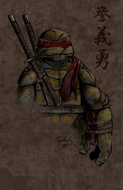 tmnt-metal:  Leo Grunge (2008)by Ninja-Turtles (Courtland