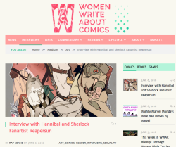 I did an interview with Ray Sonne for Women Write About Comics;