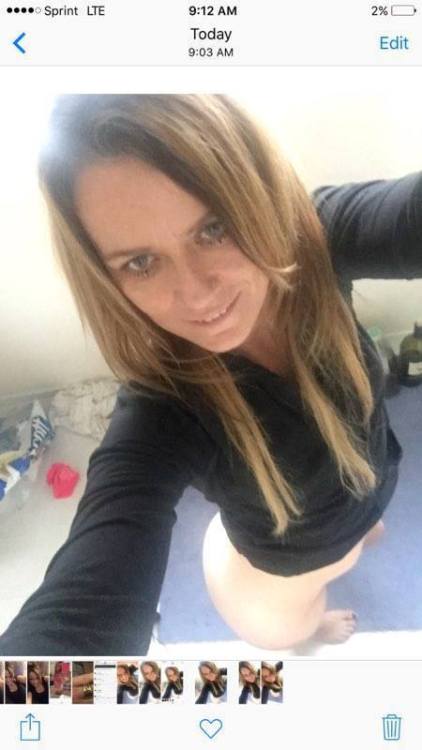 Dirty MILF cant help but send her son pics!