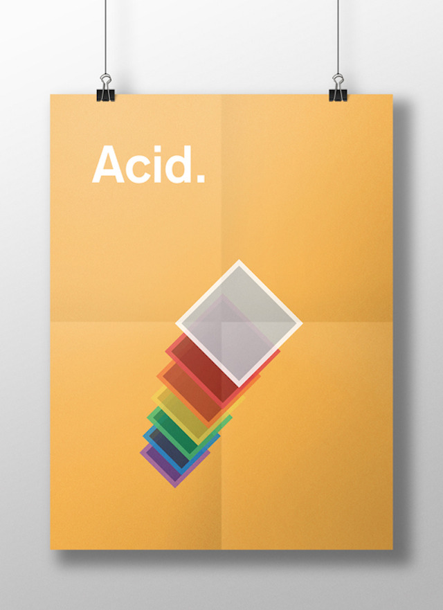 asylum-art-2:  Minimalist Posters of Drugs Symptoms“This is your brain on drugs”