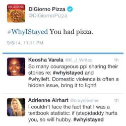 unphazedcat:  michiko-malandro:  thatdudeemu:  mothsfly:  kingjaffejoffer:  Digiorno uses the hashtag of women sharing their domestic violence stories to promote pizza  It’s not delivery, it’s misogyny.  Smh  oh my goodness  that pizza nasty anyway
