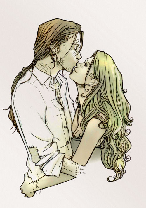 justjasper:Bill and Fleur - Sweet Kiss by nami64