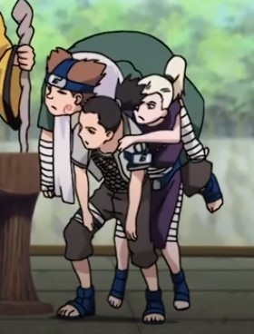backgroundcharacterno5: Besties~ So this is a filler episode but I loved seen team 10 be the goofs t