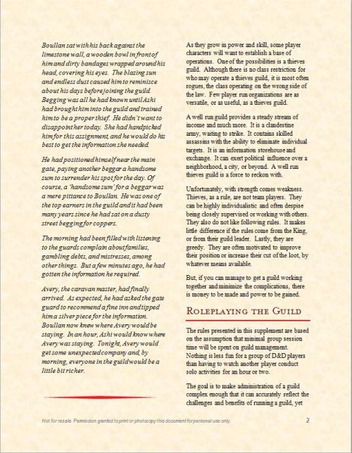 we-are-rogue:  Thieves Guilds - Optional Rules for the Establishment and Operation of Player Run Thi