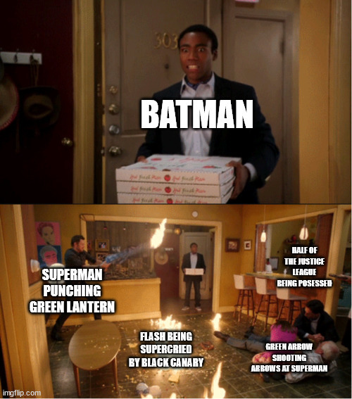 Just Batman Turning Into The Meme From Community.