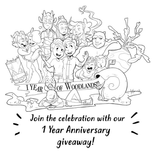 woodlandscomic: Today 1 year ago we launched our webcomic Woodlands. (man time flies!)  To cele