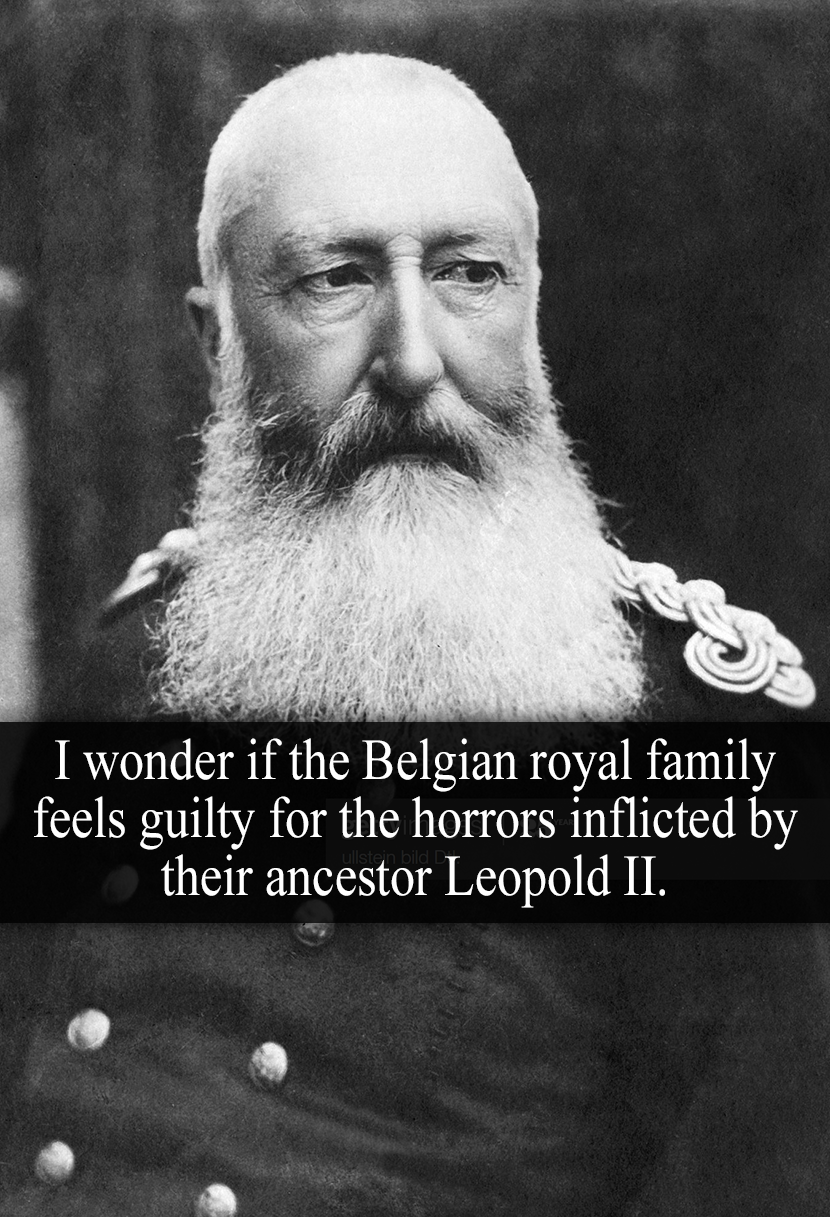 “I wonder if the Belgian royal family feels guilty... | Royal-Confessions