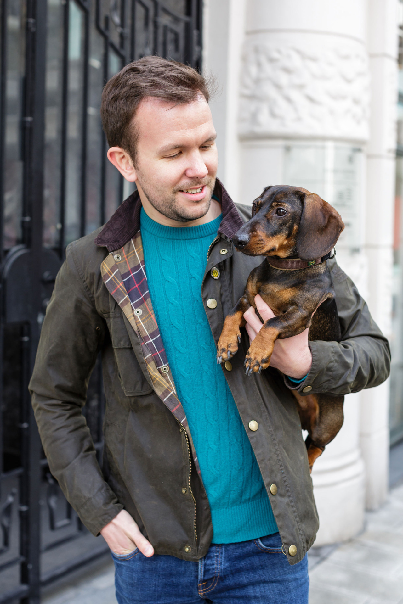 dachshund barbour coat