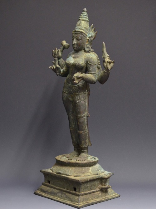 Bhairavi, bronze from Tamil Nadu