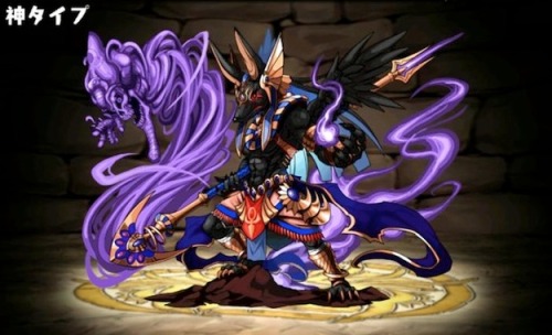 arashikurobara:   Puzzle & Dragons Appreciation Post - Egyptian Gods (Flame Deity, Falcon) Horus (Water Deity, Holy) Isis (Love Deity, Feline) Bastet (Sun Deity) Ra (Hell Deity, Jackal) Anubis  Ultimate evolutions for the cycle here! Hey look I’m