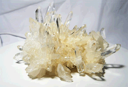 crystalarium:  Laser Quartz Crystal Cluster from
