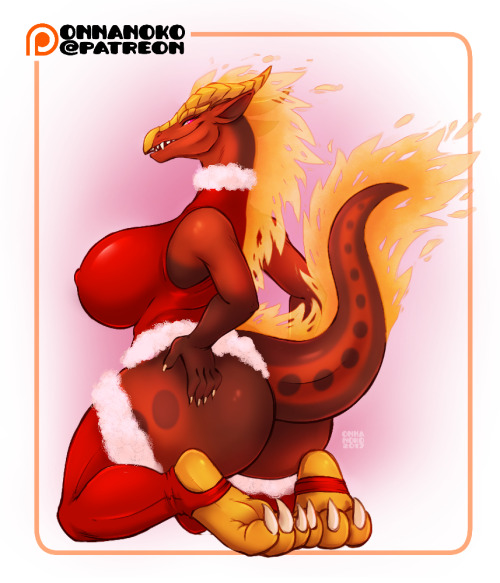 A giveaway reward from December with the patron voted Christmas theme “stockings by the fire&r