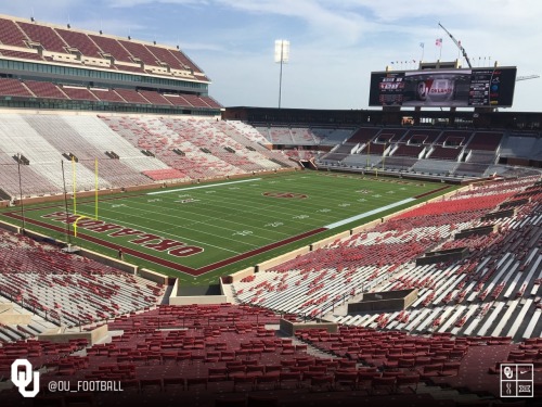 Some views of The Sooners Stadium