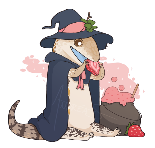 daftpatience:A sticker commission of a BTS named Jelly Roll!♥ Wizard Lizard stickers ♥