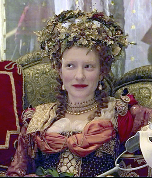 Cate Blanchett as Queen Elizabeth I in the 1998 film “Elizabeth”