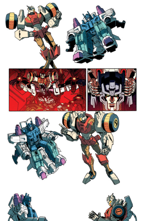 dcjoshart:“Transformers: More Than Meets The Eye” misc. pagesLines: Agustin Padilla, Ale