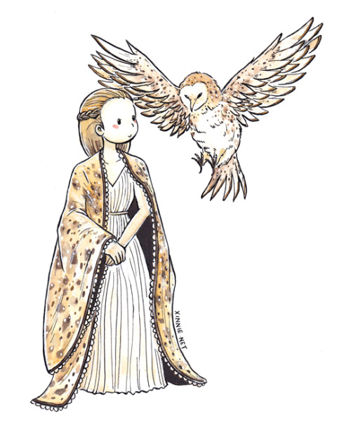 xinling:Barn owl girl