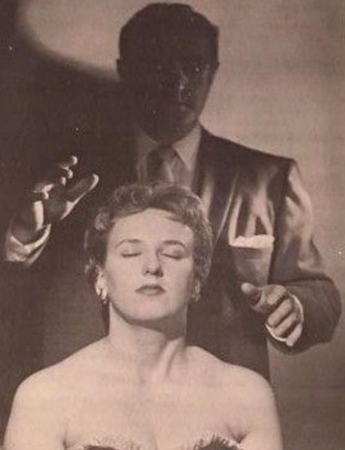 somnodom:Hypnotist Emile Franchel in action (1950s).