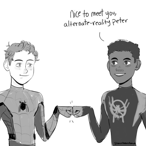 shmoobeardraws - so i was thinking, what if in Miles’ universe,...