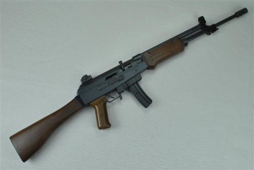 gunrunnerhell:  AP-84 This rifle was made by Armi Jager of Italy and imported by a few companies in the U.S for a very short time. It mimics the Israeli Galil but was available in either .22 LR or .22 Magnum. These are fairly rare in comparison to the
