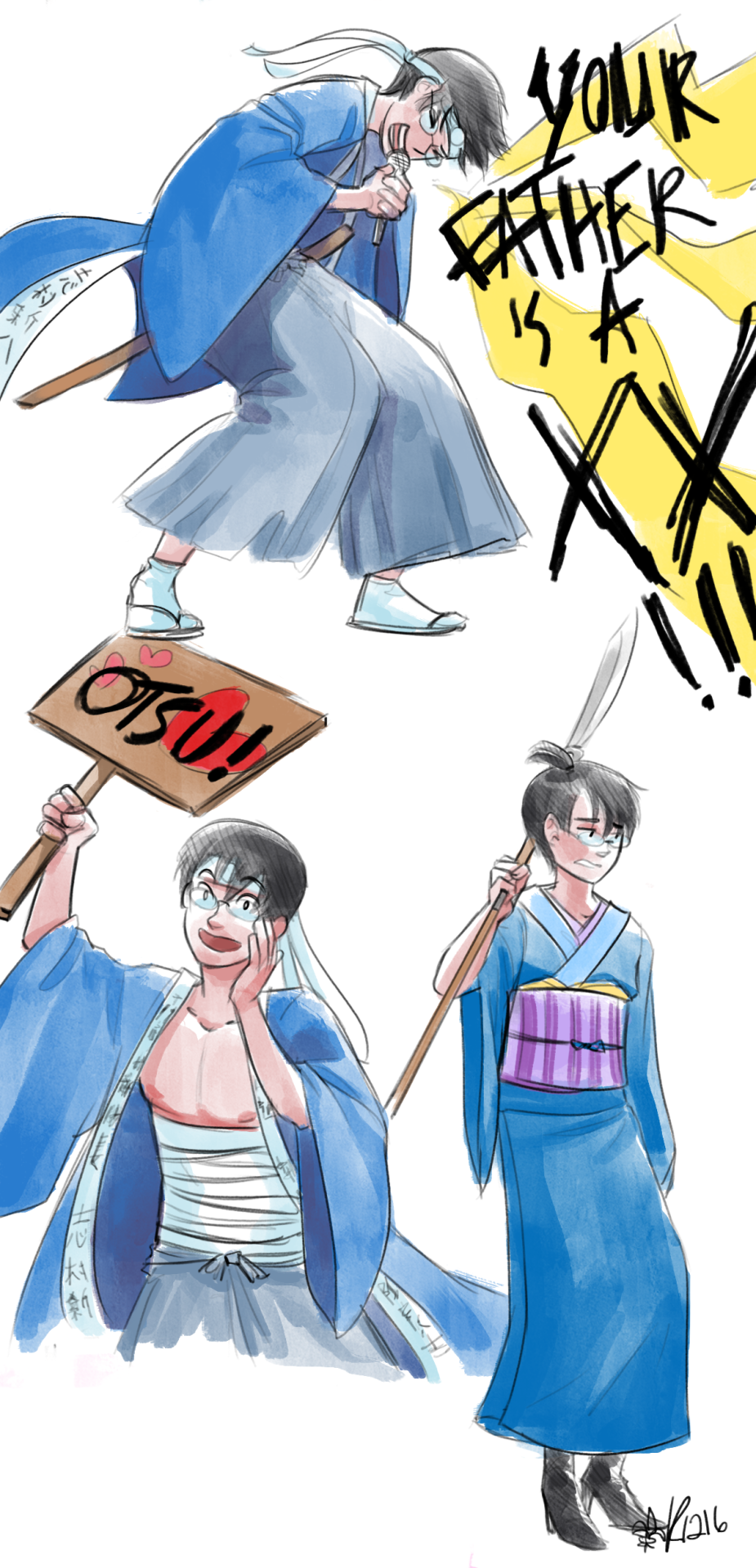 glymocli:  k1216:Precious glasses-wearing-a-human`s sketch dumpIf Shinpachi wasn`t