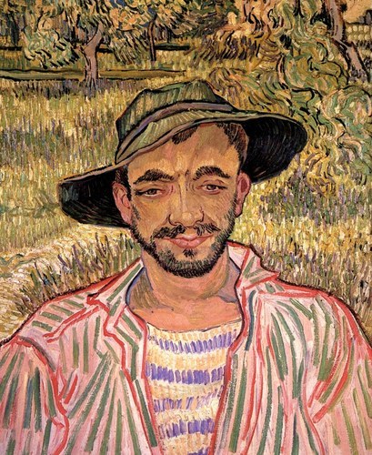 artist-vangogh: Portrait of a Young Peasant, 1889, Vincent van GoghMedium: oil,canvas