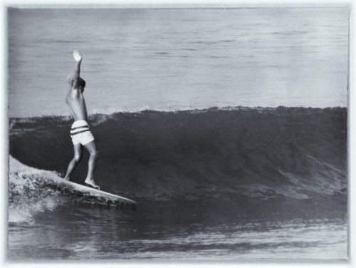calmabeach:Tim Keller Surfing Will Rogers State Beach, at the foot of Santa Monica Canyon, 1965.Stay