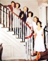 citizenscreen:On set with the cast of Richard Brooks’ CAT ON A HOT TIN ROOF (1958): Elizabeth Taylor, Paul Newman, Judith Anderson, Burl Ives, Madeleine Sherwood, Jack Carson