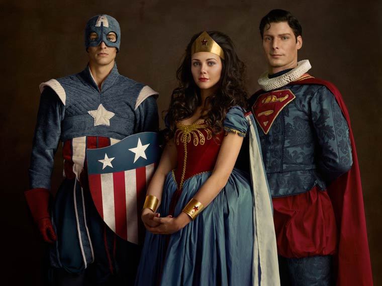 yodiscrepo:  Personajes de películas pintados como personas de hace siglos, por