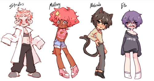 oc lineup doodles!