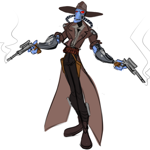 demon-dick:doodle of cad bane from SW because why n o t