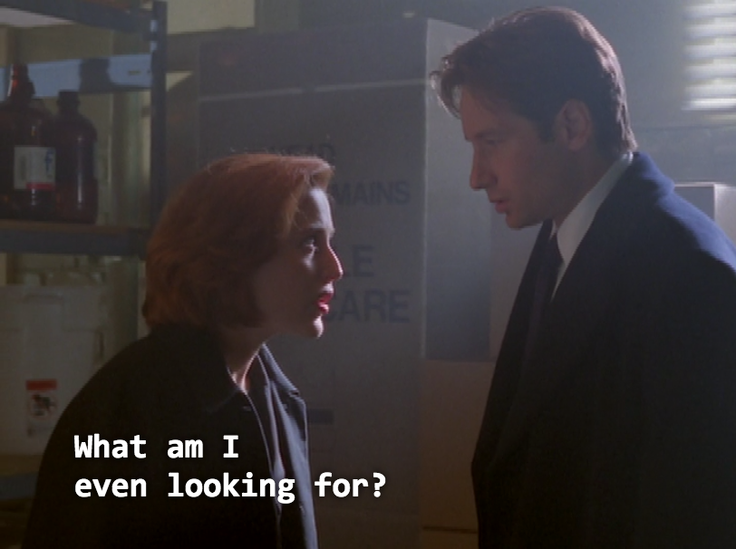 The signs as our favorite out-of-context x-files screen-caps.