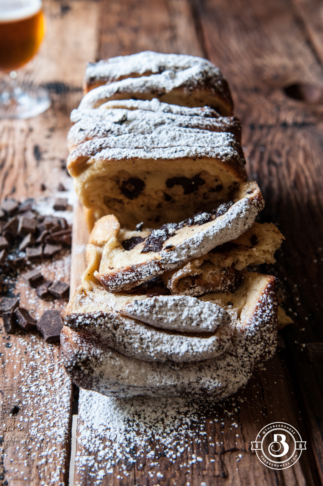 hoardingrecipes:    Chocolate Belgian Ale Pull-Apart Breakfast Loaf