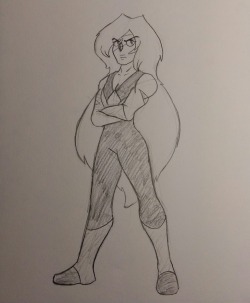 A sketch I did of Jasper from Steven Universe. 