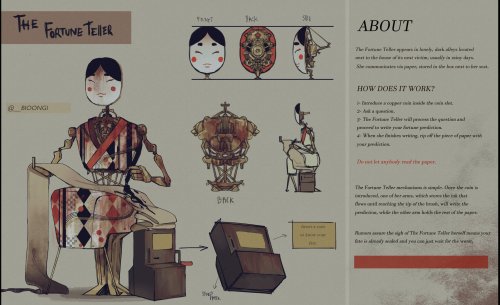 assassin-bioweapon:  Automata design for class! Would you let The Fortune Teller predict your future