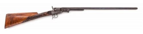 Belgian made “Colt” revolving rifle, mid 19th century.from Carol Watson’s Orange Coast Auctions