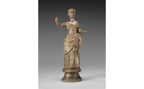 Statuette of Venus Roman, 2nd - 3rd century, Silver19.2 × 8.5 × 5.4 cm (7 9/16 × 3 3/8 × 2 1/8 in.)T